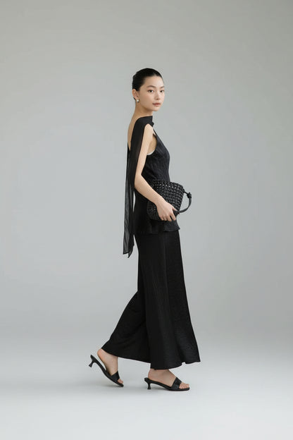 Valeria Satin Two-Piece Skirt Set