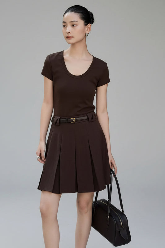Arden Pleated Mini Skirt