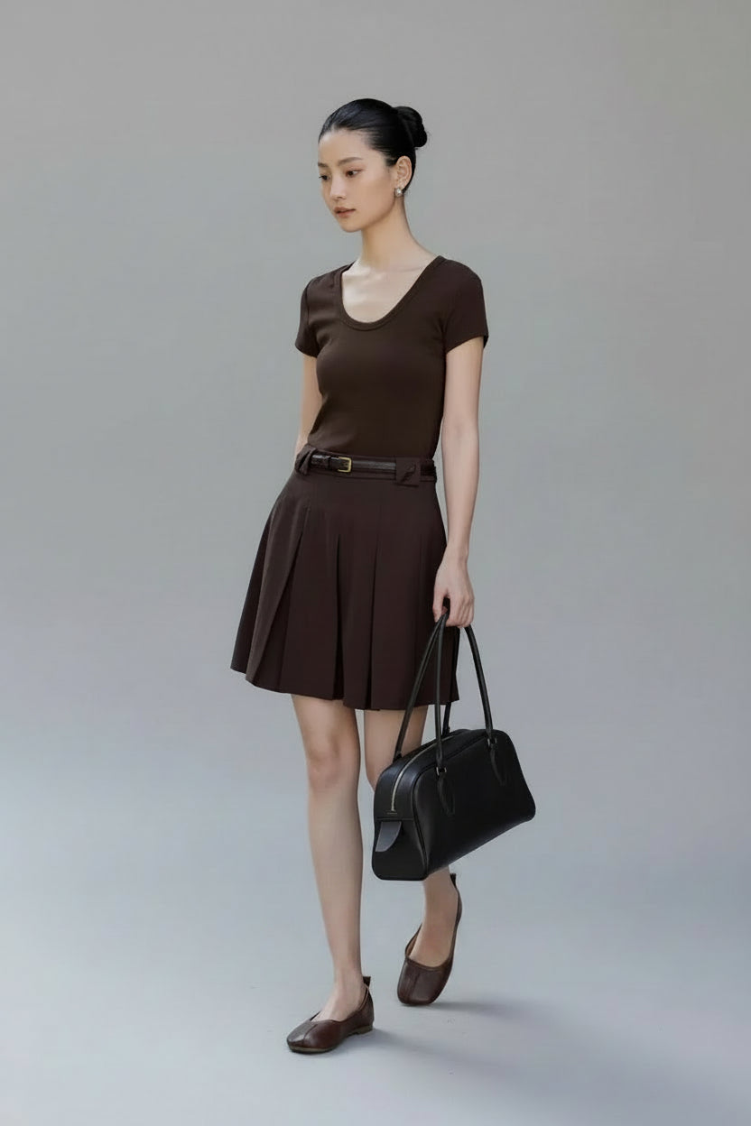 Arden Pleated Mini Skirt