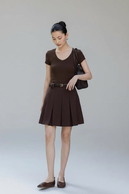 Arden Pleated Mini Skirt
