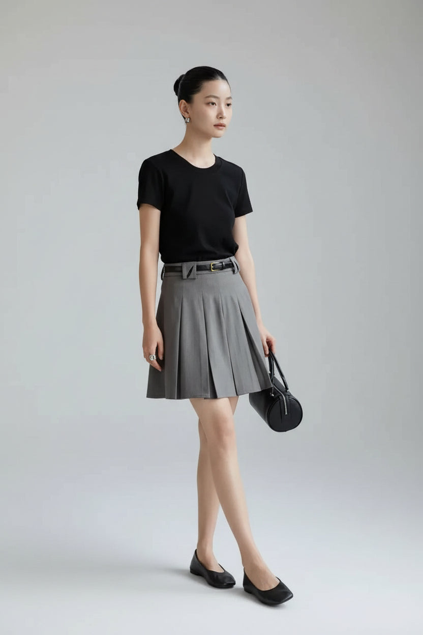 Arden Pleated Mini Skirt
