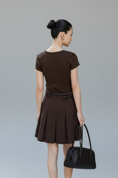 Arden Pleated Mini Skirt