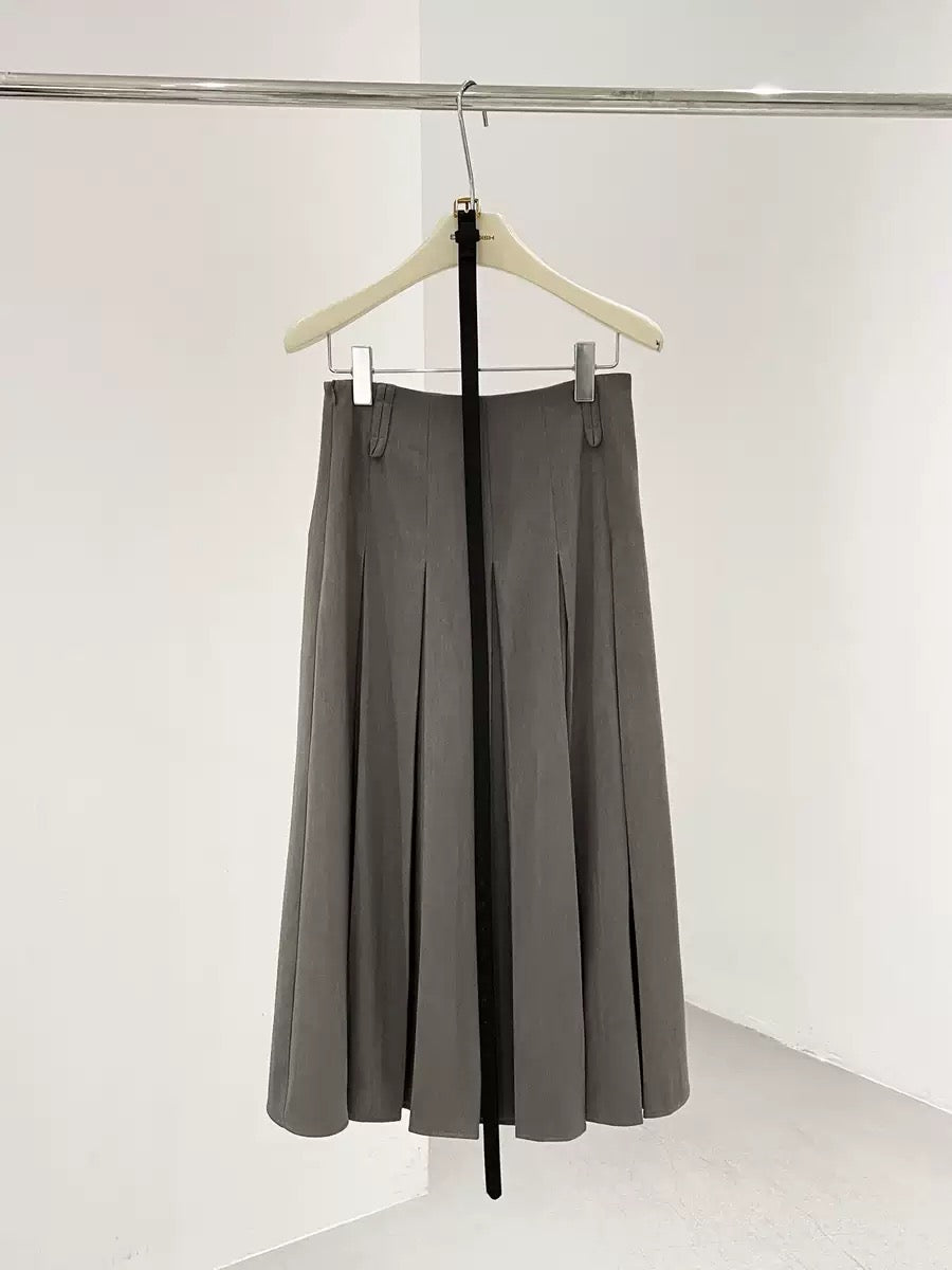 Liora Pleated Midi Skirt