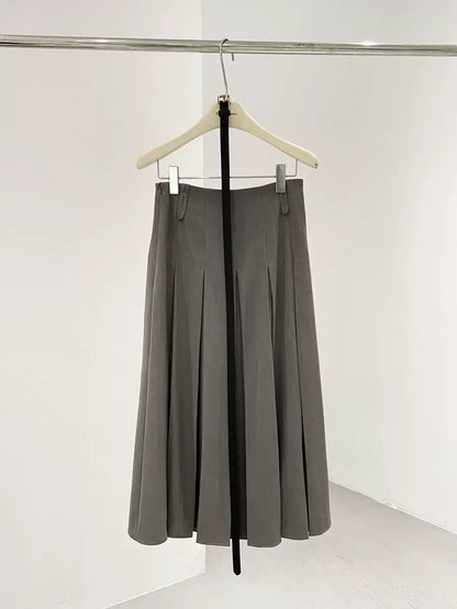 Liora Pleated Midi Skirt