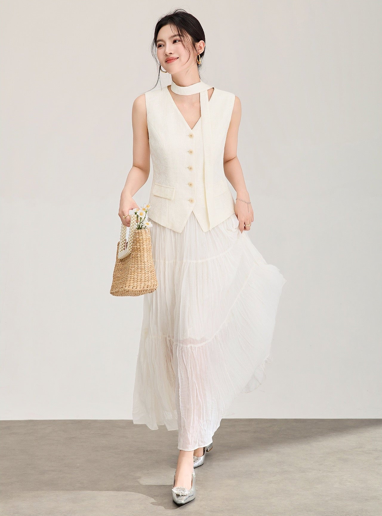 Camille Vest & Skirt Set