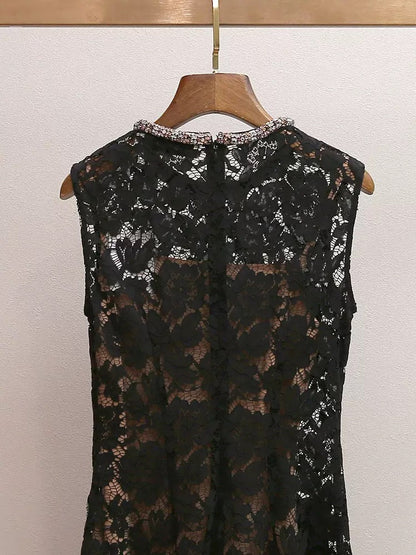 Noire Ruffle Mini Dress