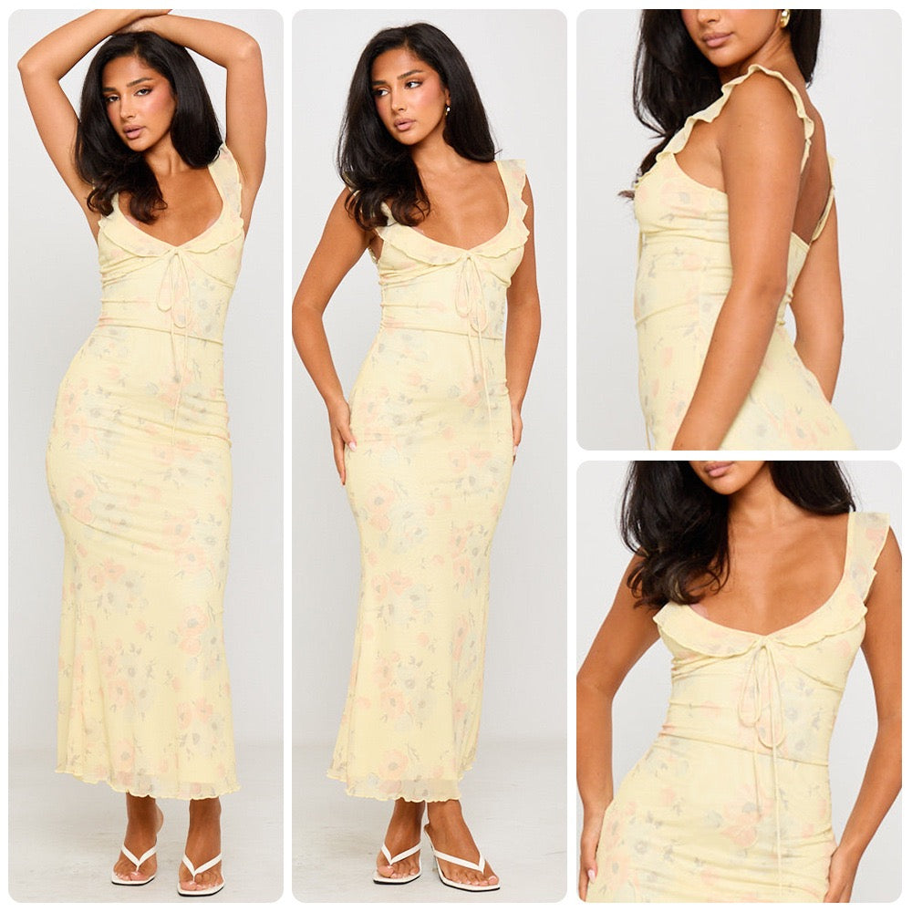 Solea Ruffle Maxi Dress