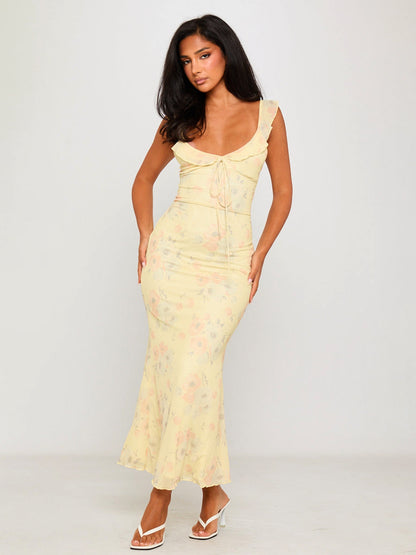 Solea Ruffle Maxi Dress