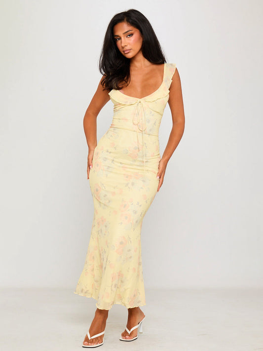 Solea Ruffle Maxi Dress