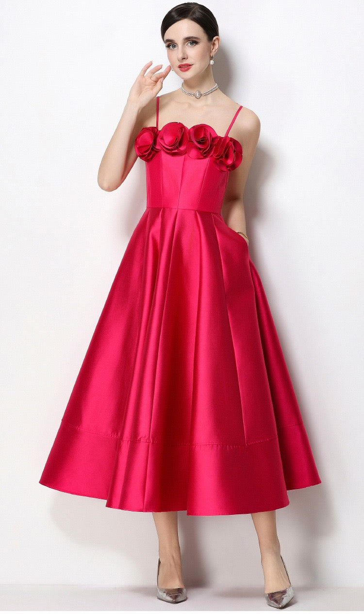 Floral Strap Maxi Dress