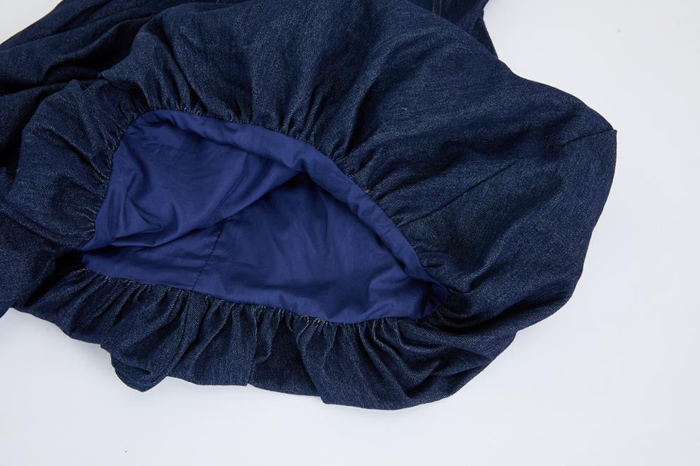 Celeste Denim Bubble Mini Dress