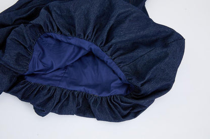 Celeste Denim Bubble Mini Dress