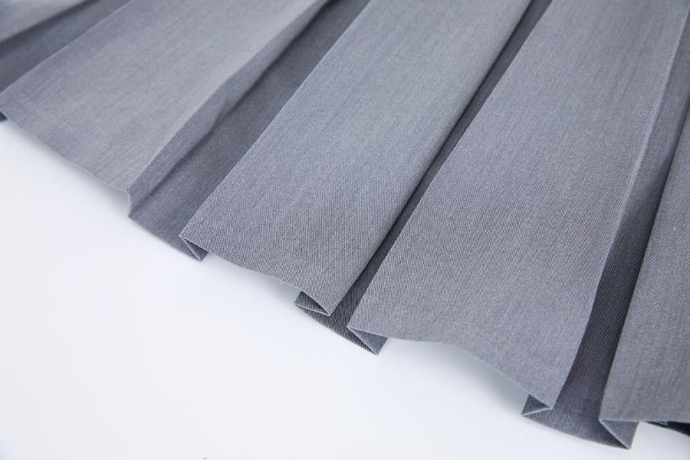 Silver Mist Pleated Dress