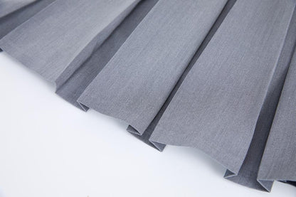 Silver Mist Pleated Dress