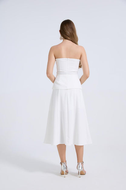 Aurelia Luxe Buckle Two-Piece Skirt Set