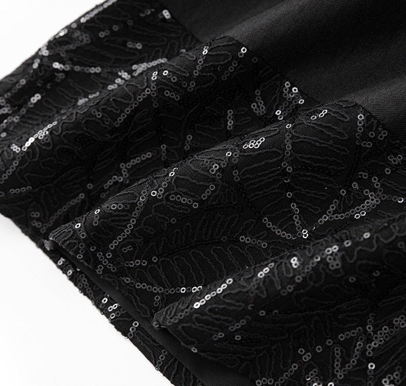 Élodie Sequin Embroidered Skirt Set