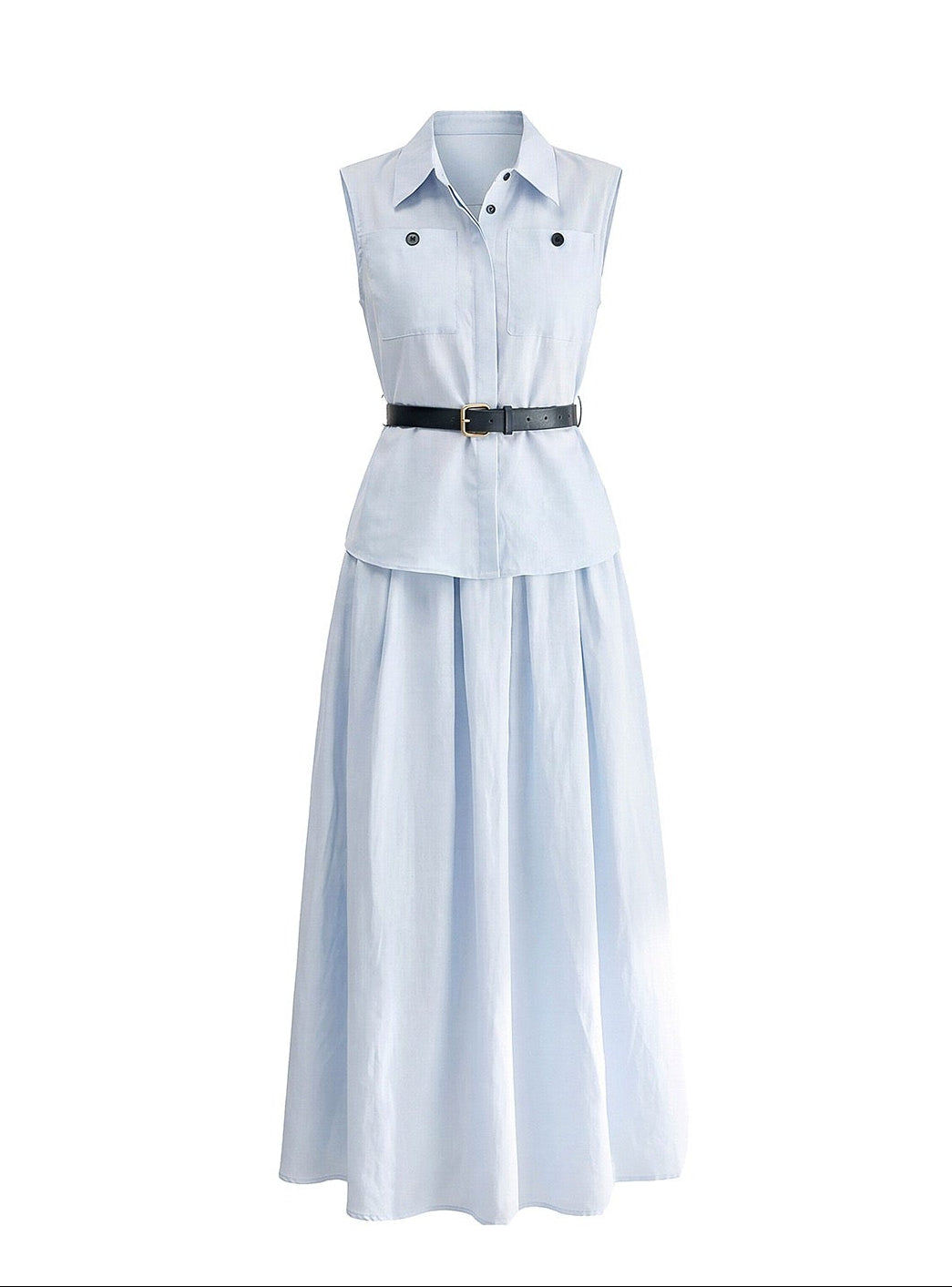 Marielle Tencel Linen Shirt & Skirt Set