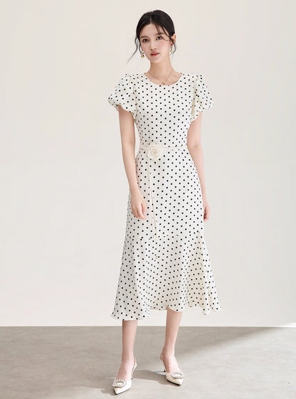 Rosalie Polka Dot Midi Dress