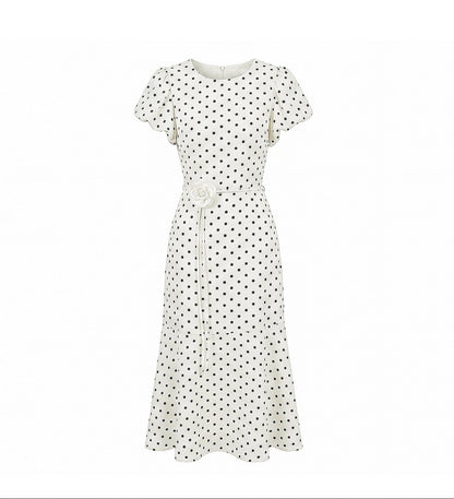 Rosalie Polka Dot Midi Dress