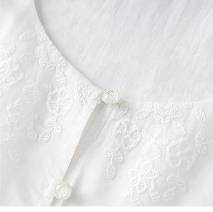 Élise Embroidered Tencel Two-Piece Skirt Set
