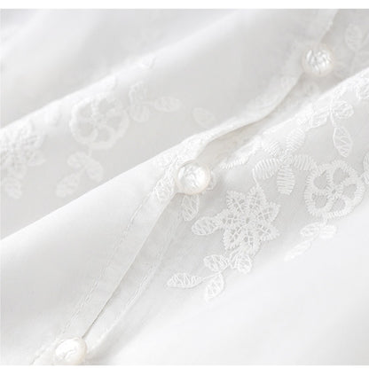 Élise Embroidered Tencel Two-Piece Skirt Set