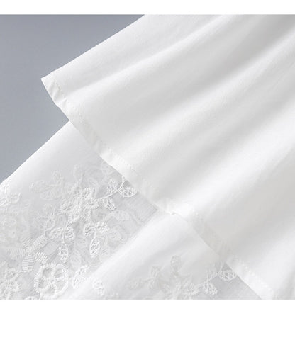 Élise Embroidered Tencel Two-Piece Skirt Set