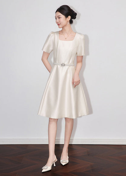 Élodie Square Neck Midi Dress