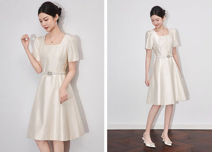 Élodie Square Neck Midi Dress