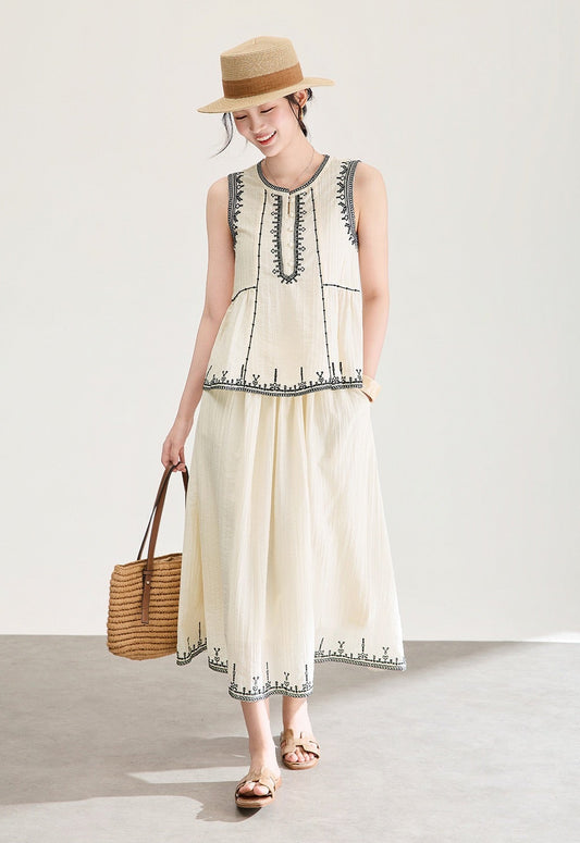 Sorella Embroidered Tencel Set