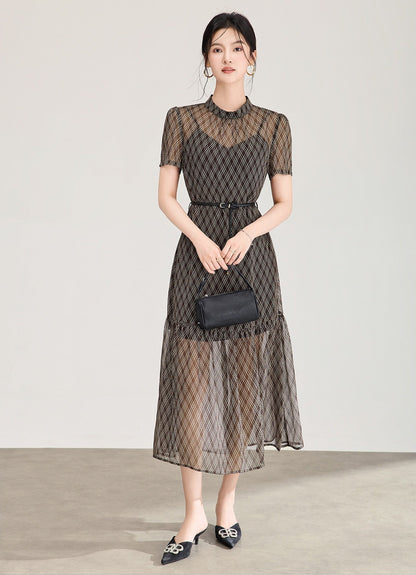 Valérie Faux-Layer Midi Dress