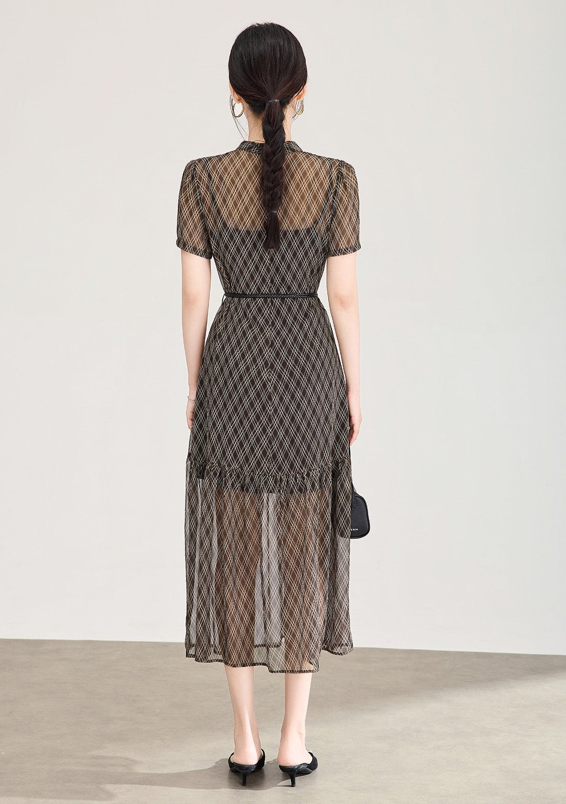 Valérie Faux-Layer Midi Dress