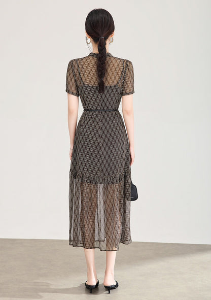 Valérie Faux-Layer Midi Dress