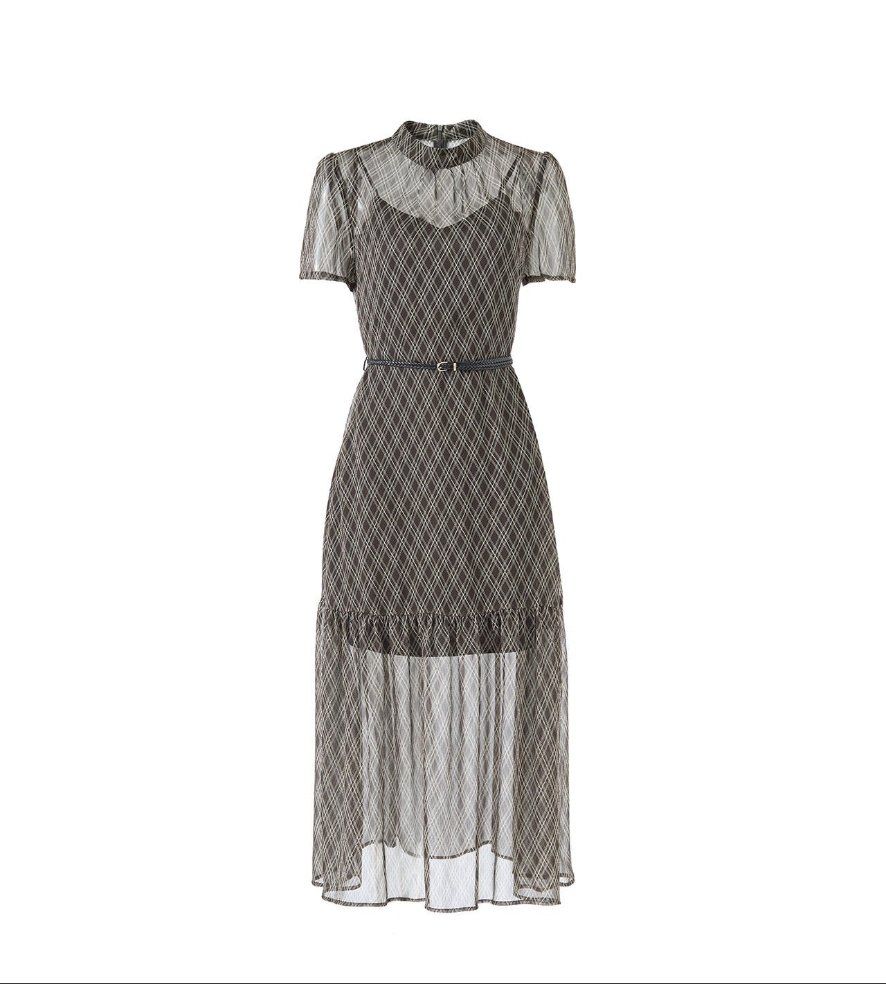 Valérie Faux-Layer Midi Dress