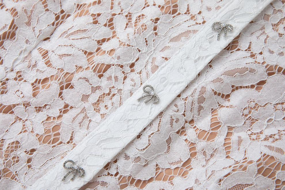 Noirelle Butterfly Lace Midi Dress