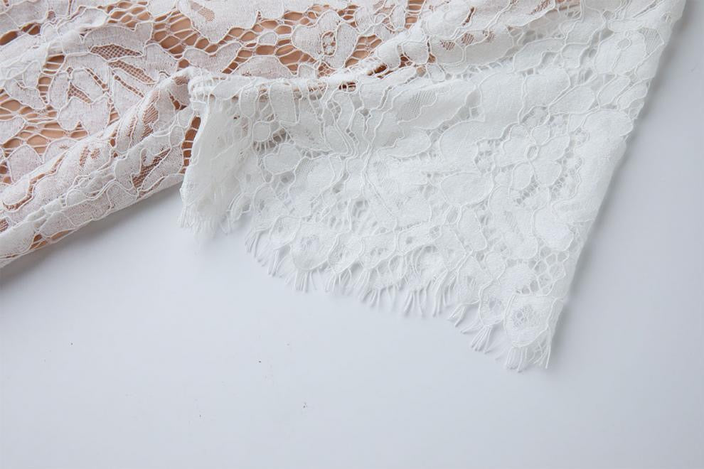 Noirelle Butterfly Lace Midi Dress