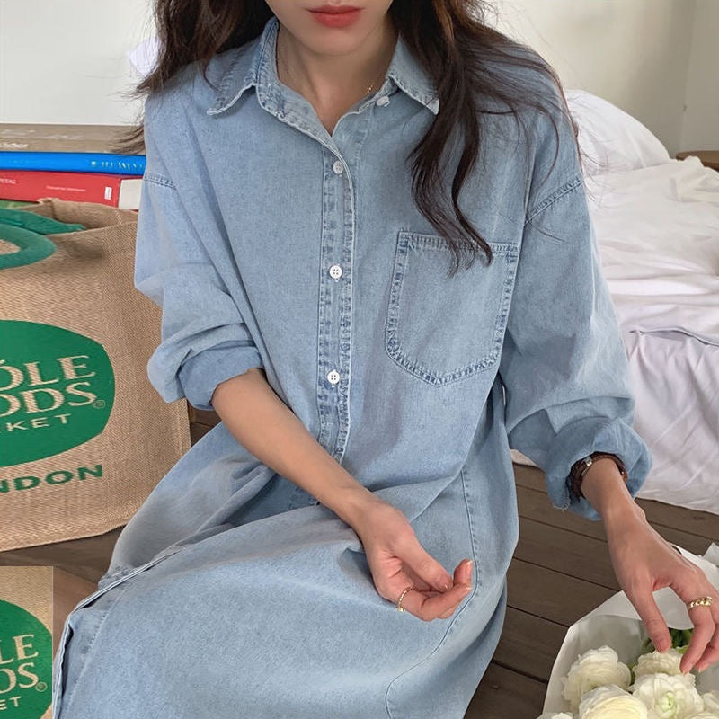Arlette Denim Midi Dress