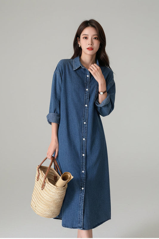 Arlette Denim Midi Dress