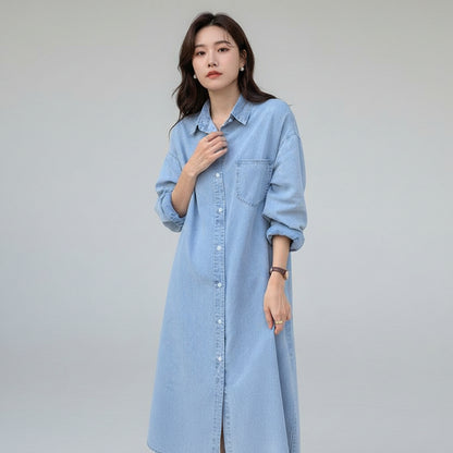 Arlette Denim Midi Dress