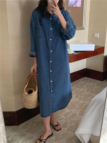 Arlette Denim Midi Dress