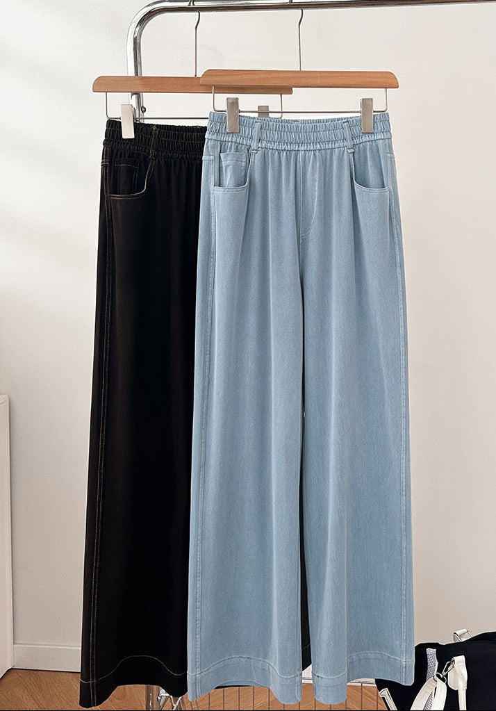 Elowen Tencel Straight-Leg Pants