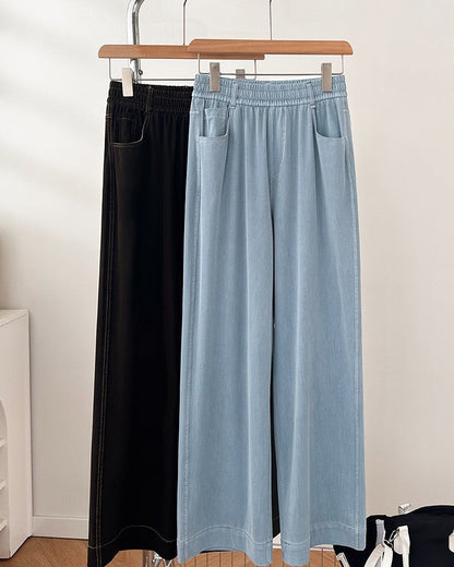Elowen Tencel Straight-Leg Pants