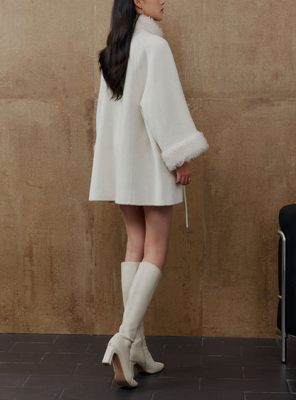 Aurelia Belted Double-Faced Wool Coat