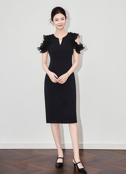 Élodie Lace Off-Shoulder Midi Dress