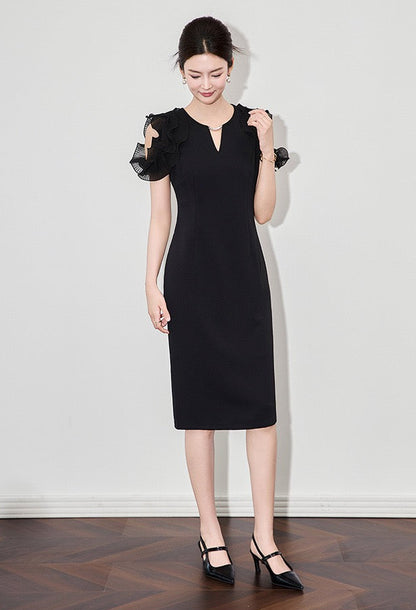 Élodie Lace Off-Shoulder Midi Dress