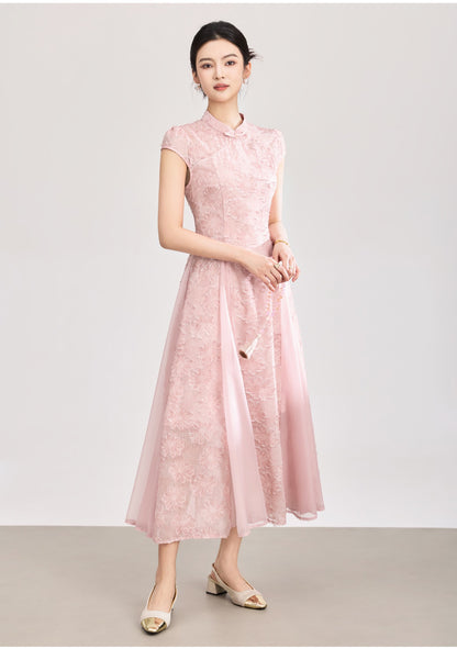 Valentina Embroidered Floral Maxi Dress