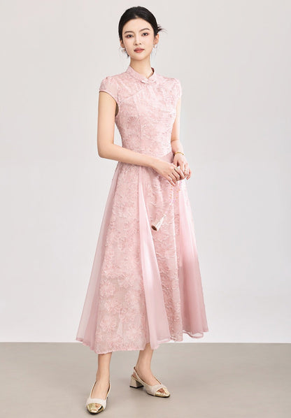 Valentina Embroidered Floral Maxi Dress