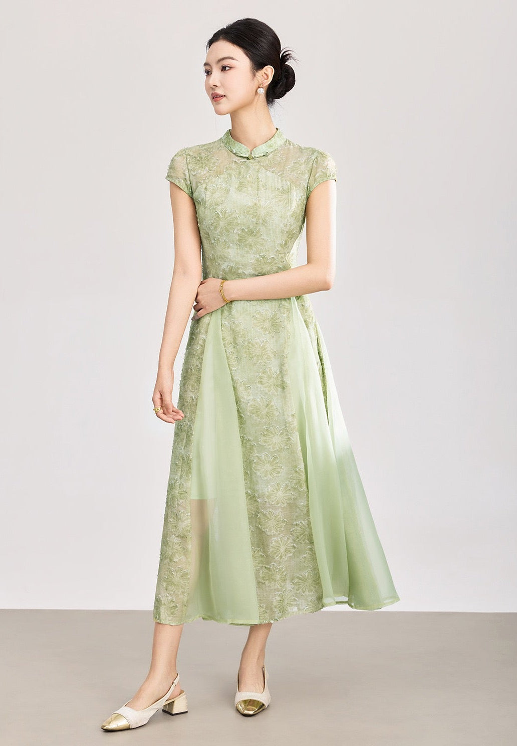 Valentina Embroidered Floral Maxi Dress