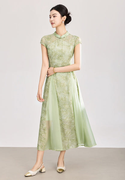 Valentina Embroidered Floral Maxi Dress