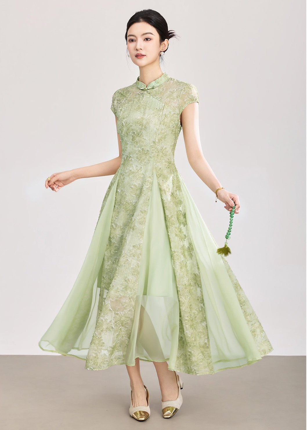 Valentina Embroidered Floral Maxi Dress