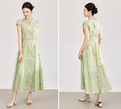 Valentina Embroidered Floral Maxi Dress